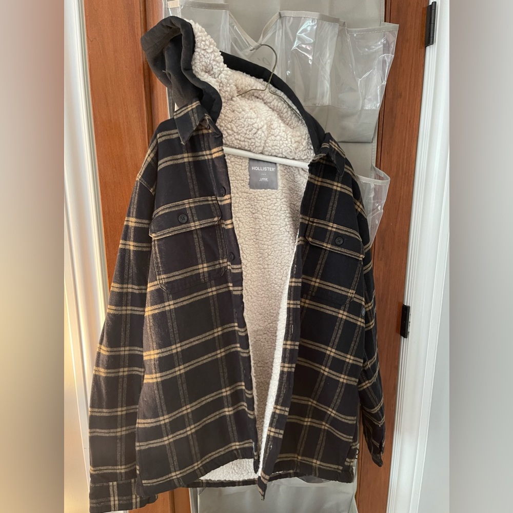 Hollister Sherpa flannel